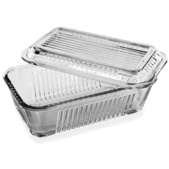 Manteigueira de vidro c/tampa