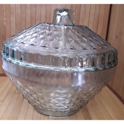 Pote de vidro c/tampa