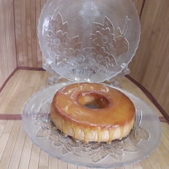 Prato p/bolo de vidro