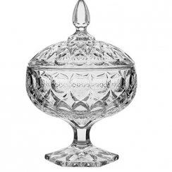 Bomboniere  com p�  cristal ecol�gico