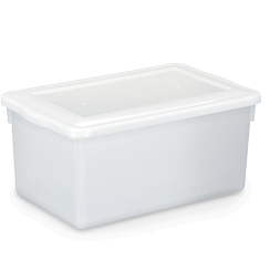 Caixa pl�stica c/tampa 8L.