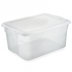 Caixa pl�stica c/tampa 35L.