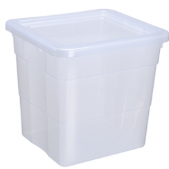 Caixa pl�stica c/tampa 42L.