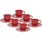 Jogo de x�caras p/ caf� 6p�.