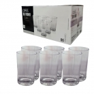 Conj, c/6 copos de vidro