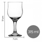 Ta�a de vidro 315ml.