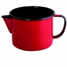 Caneca vermelha esmaltada c/bico