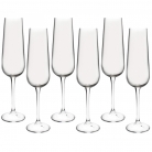 Jogo 6 ta�as p/champagne cristal