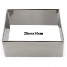 Aro cortador quadrado inox