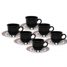 Conj.de x�caras p/caf� 6p�.