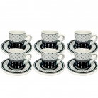 jogo de x�caras p/caf� 6p�.