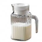 Jarra de vidro c/tampa 500ml.