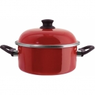 Ca�arola esmaltada vermelha N�24