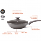 Frigideira Wok fundo p/indu��o