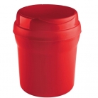 Lixeira p/pia vermelha