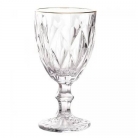 Ta�a diamond borda dourada 330ml.