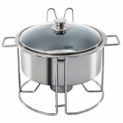 Rechaud inox redondo 4,5L.