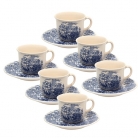 Conj.de x�caras p/caf� 6p�.