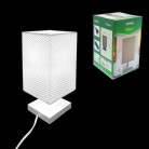 Abajur cupula de linho branco