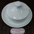 Manteigueira de porcelana