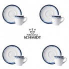 Jogo p/caf� 6p�. porcelana