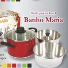 Kit banho maria 3 em 1
