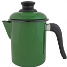 Leiteira esmalatada verde 900ml.