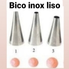 Bico p/confeitar inox liso