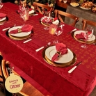 Toalha  renda Natal 1,55mx2,20m