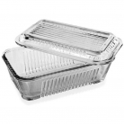 Manteigueira de vidro c/tampa