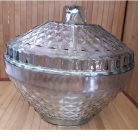 Pote de vidro c/tampa