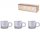 Caneca de vidro 3p�.